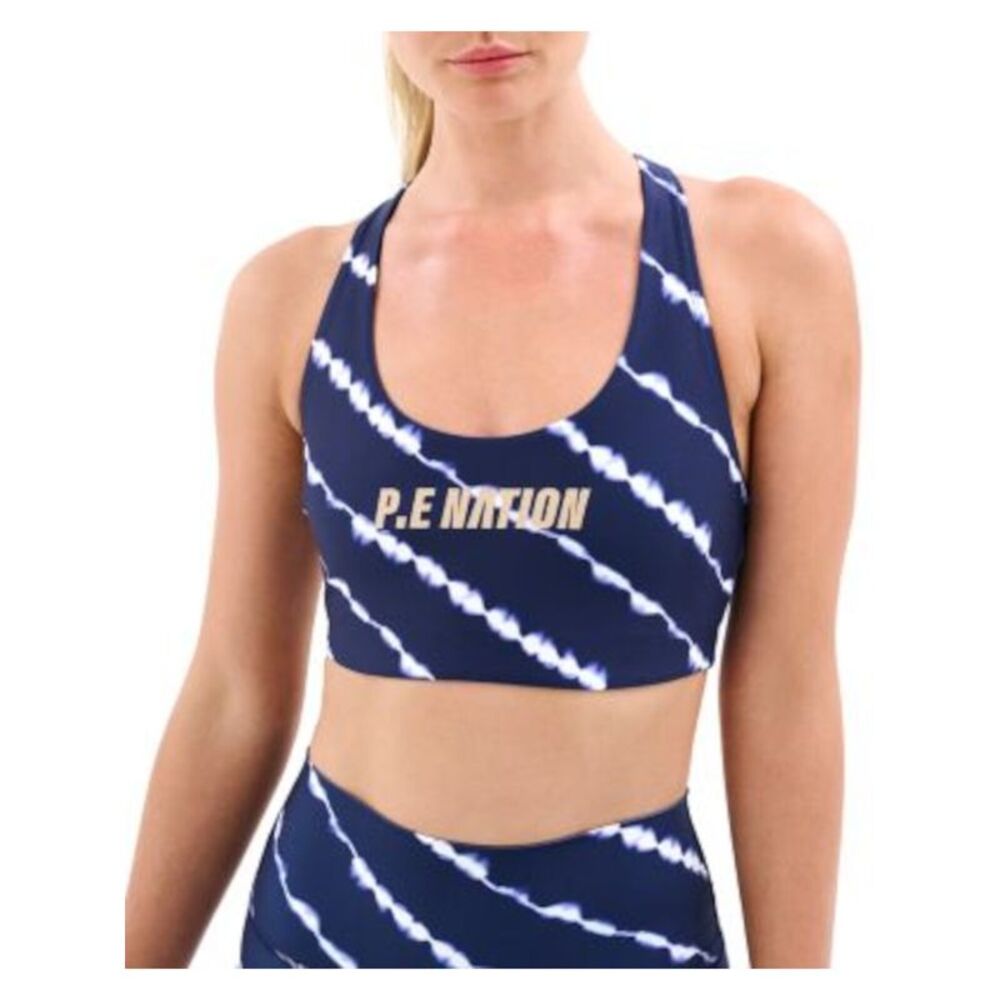 P. E NATION Intimates Navy Logo Medium Impact For Training Sports Bra XS